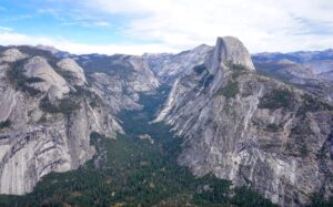 Iconic view of Yosemite and Half Dome