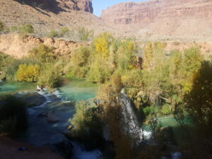 Fifty Foot Falls and Little Navajo Falls have large shallow pools.