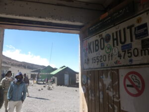After the alpine desert, Kibo Hut is a short night before the final ascent.