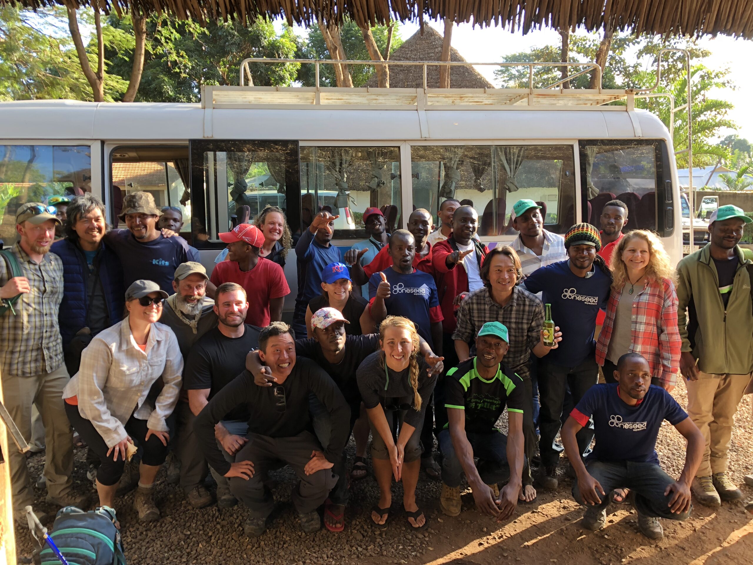 The team after returning safely from Kilimanjaro
