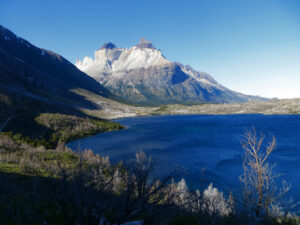 Patagonia: The catamaran ride back to the park entrance passes by Los Cuernos.