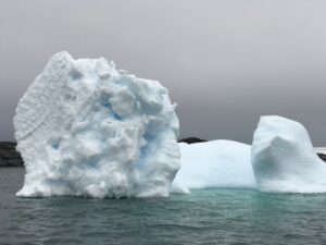 Icebergs have mesmerizing shapes and colors. Antarctic Kayaking