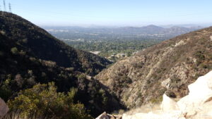 Canyoneering in Rubio Canyon: from this view you see DTLA