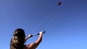 Kiteboard at Belmont Shore: fly a kite on land