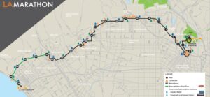 LA Marathon Course Map