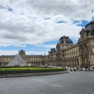 Paris - I.M. Pei's glass pyramid in front of the Louvre