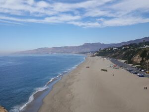 Rock climbing at Point Dume