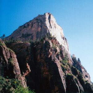 Zion - a mountain shaped like a great white throne, kind of
