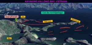Kayaking at Ha Long Bay