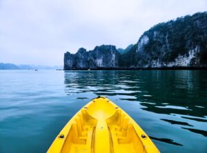 Kayaking at Ha Long Bay