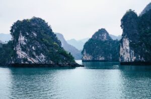 Kayaking at Ha Long Bay