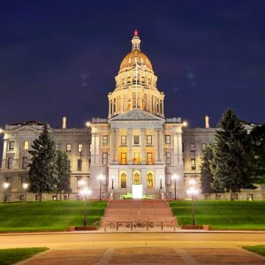The dome of the Denver Capitol Building
