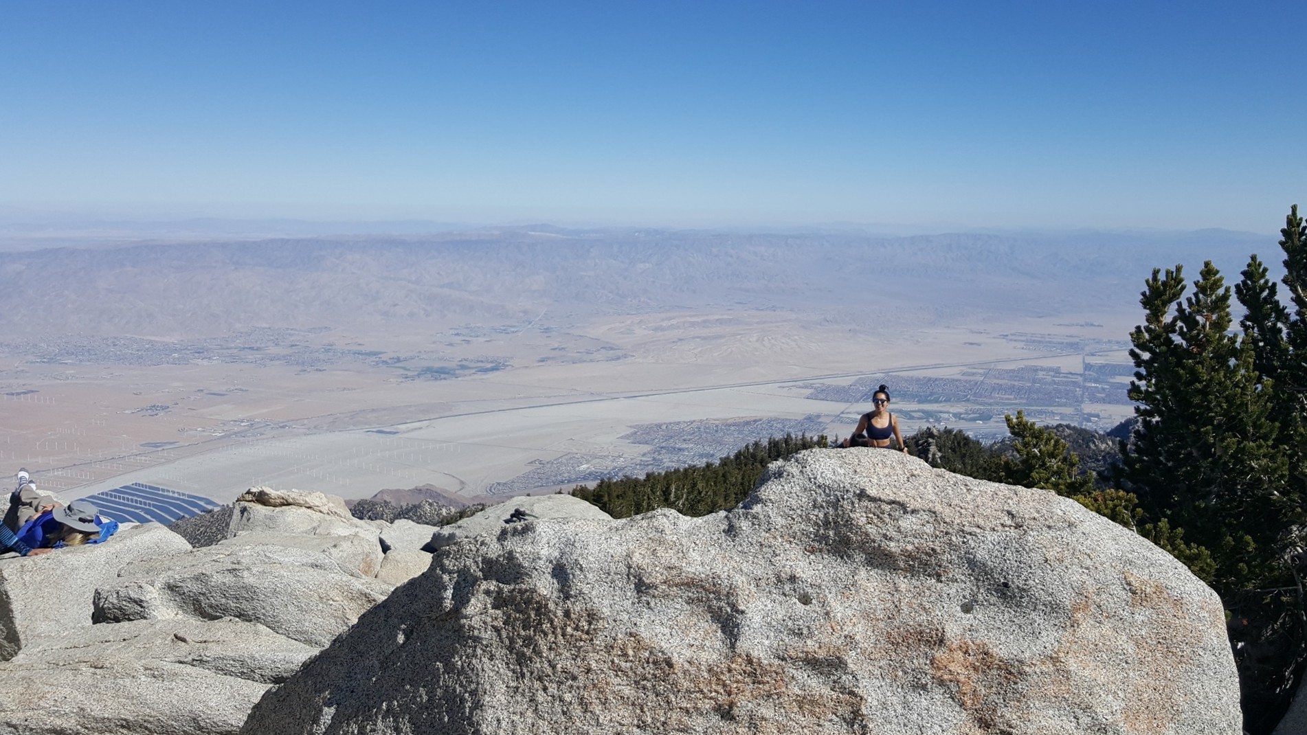 How many miles can you see from San Jacinto Peak? Until the horizon