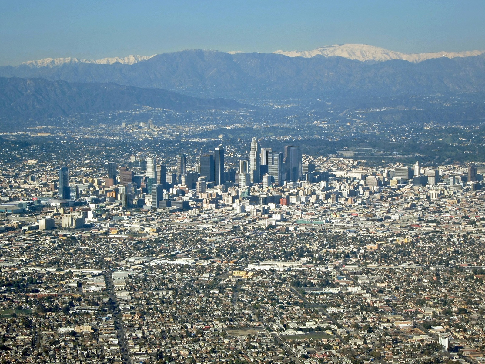 Aerial view of Los Angeles