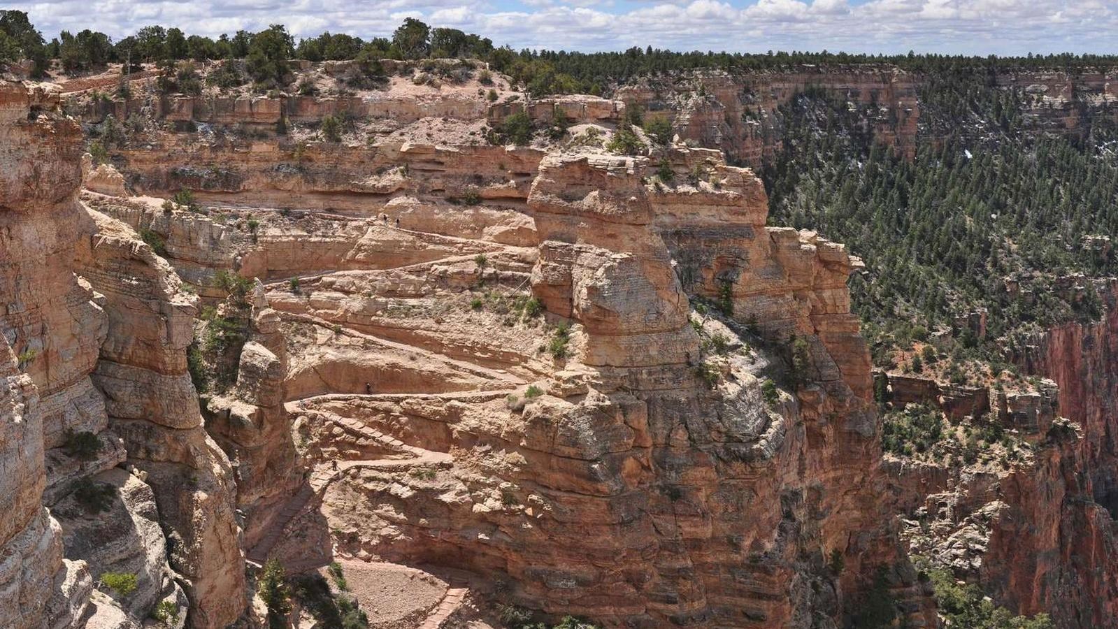 Grand Canyon, roaming the steep South Kaibab Trail