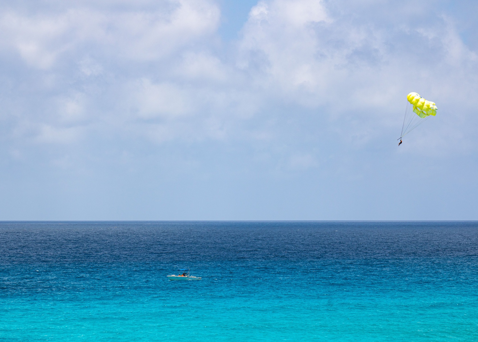 Parasailing the Jamaican Coast: A natural mystic blowing through the air