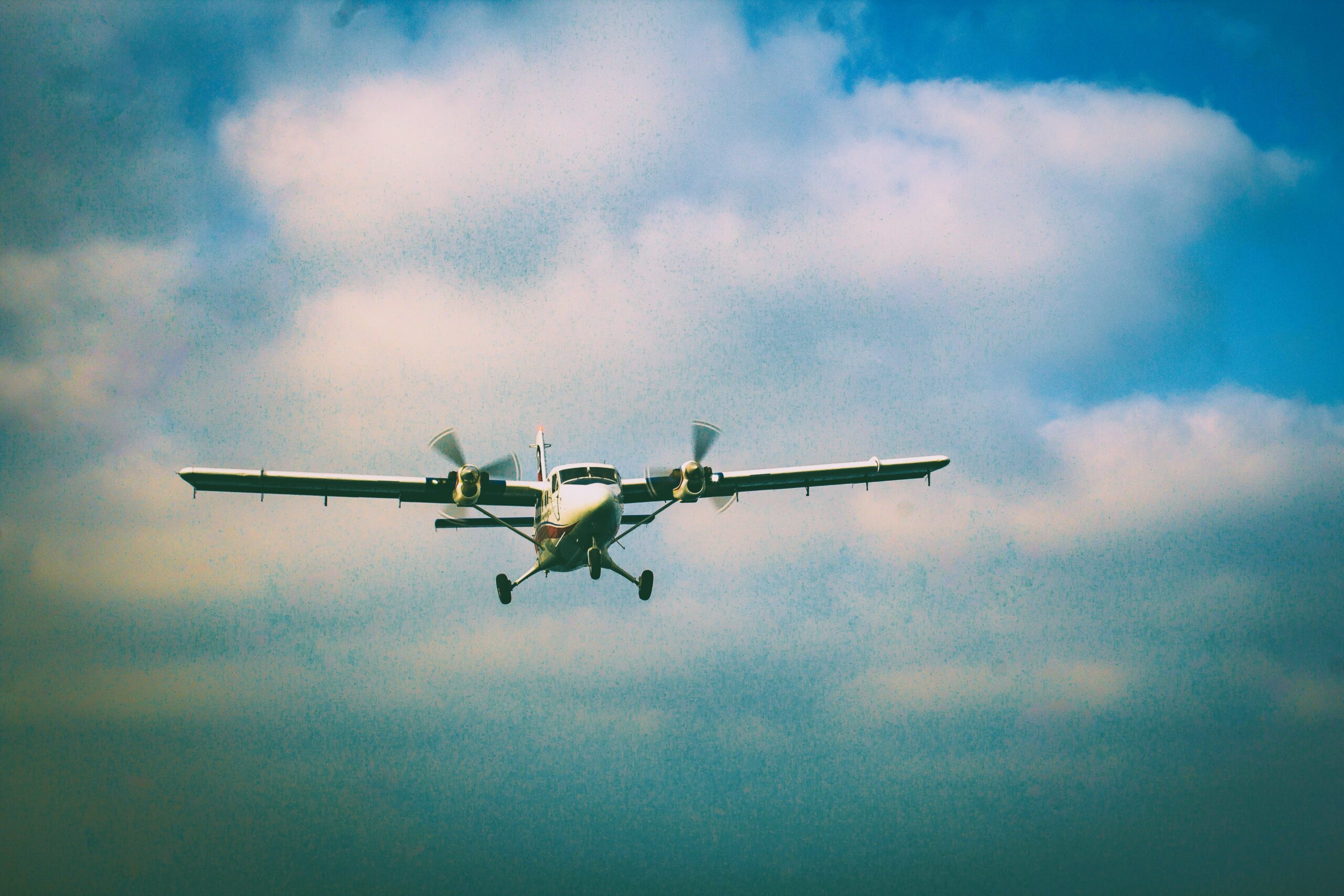 A propeller plane
